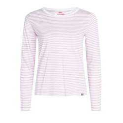 Mads Nørgaard Organic Jersey Stripe Tenna Tee 8409 Orcid / Brilliant white