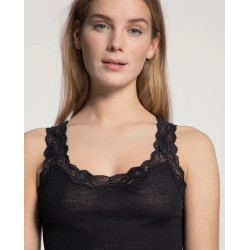 CALIDA Tank Top Lace WOOL & SILK12990 996 Black