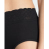 Calida Tanga Brief 100% Cotton Black