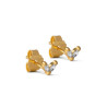 Enamel Lillie Stud E209GM Gold