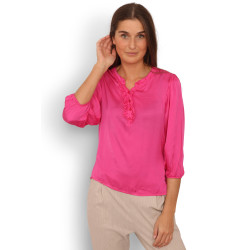 Copenhagen Luxe Silk/Visc Shirt 2239 pink