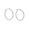 Pico Berta Grande Hoops Silverplated