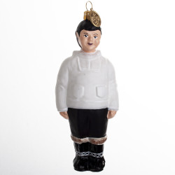 BRINK NORDIC Julekugle - 14cm Boy Greenland