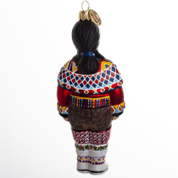 BRINK NORDIC Julekugle - 14cm Girl Greenland