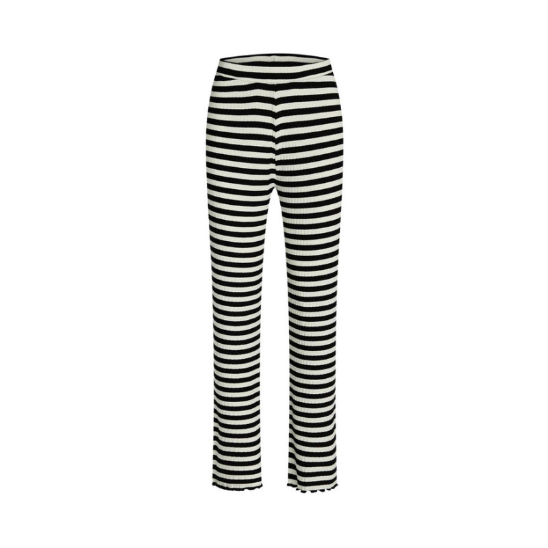 Mads Nørgaard Lonnie Pants 202176 8528 5x5 Stripe/Vanilla Ice 
