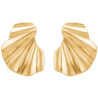 Enamel Earring E70GM Wave Gold