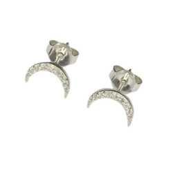 Pico Luna Studs R01005 Silver