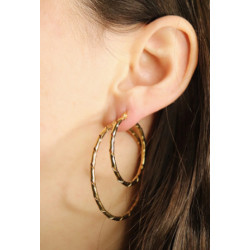 Pico Mulle Grande Hoops R01024 Silver