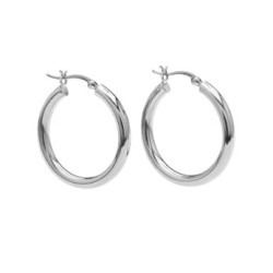 Pico Storm Hoops R01022 Silver