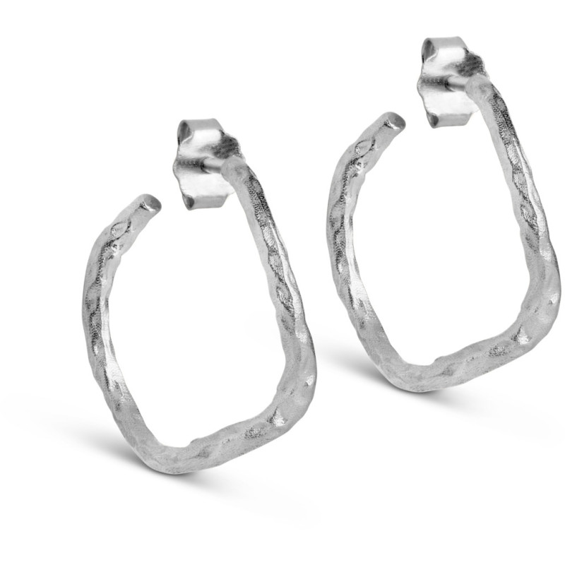 Enamel E315 Sway Hoops Silver