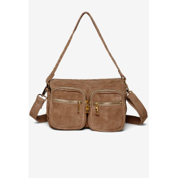 Noella Celina Bag Real Suede W. Gold Taupe