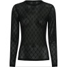 HYPEtheDETAIL Mesh Blouse 3-300-14-9 Black