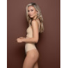 BYE BRA Invisible High Waist Thong Beige