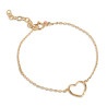 Enamel Organic Heart Bracelet B112GM Gold