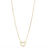 Enamel Organic Heart Necklace N102Gm Gold
