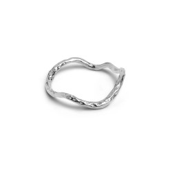 Enamel Sway Ring R78SM Silver