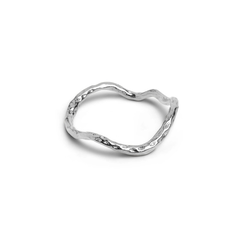 Enamel Sway Ring R78SM Silver