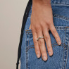 Enamel Agnete Small Ring R74S Silver