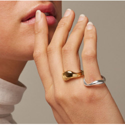Enamel Agnete Small Ring R74S Silver
