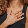 Enamel Agnete Large Ring R73G Gold
