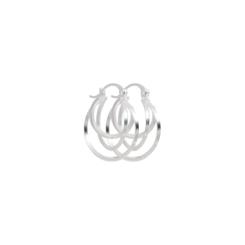 Pico Lima Hoops I01008-FS Silver