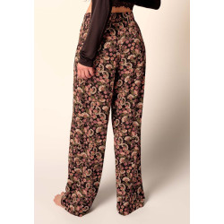 Skiny Long Night Pants - Night in Skiny 080970 Black Paisley