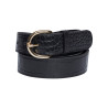 Tim & Simonsen Clara Croco Belt EIE-Clara-3.2 Black/Gold
