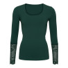 Tim & Simonsen Mary Blouse W/Lace LS H5-604 Verde Scuro