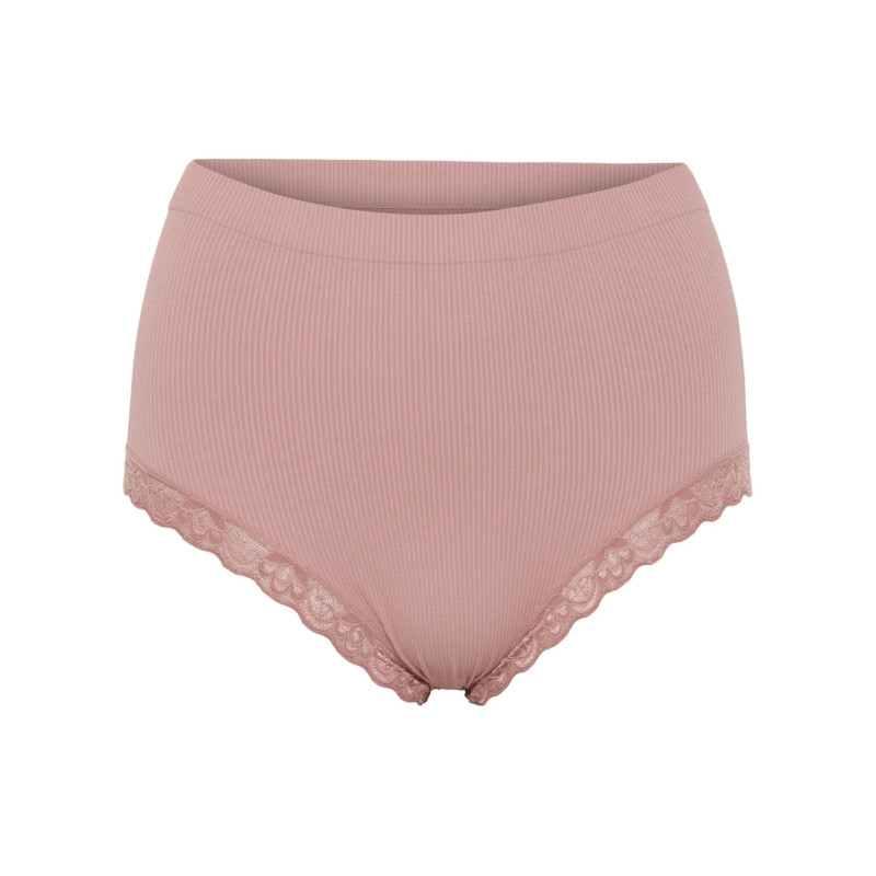 Tim & Simonsen Feline Rib Midi Panties M134 Rosa Antico