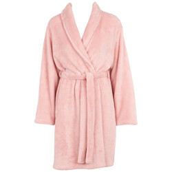 Missya Cornflocker Fleece Robe Short 12969 Silver Pink