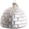 BRINK NORDIC  Julekugle - Iglo 9 cm Hvid