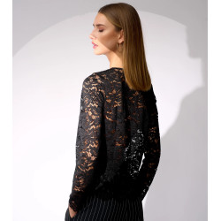 Noella Lola Lace Blouse 12358001 Black