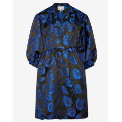 Noella Pina Aya Wrap Dress 12341083 Electric Blue Mix