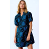 Noella Kai Aya Wrap Dress Ocean Blue Mix