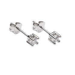 Pico Cecilie Stud Silver Clear