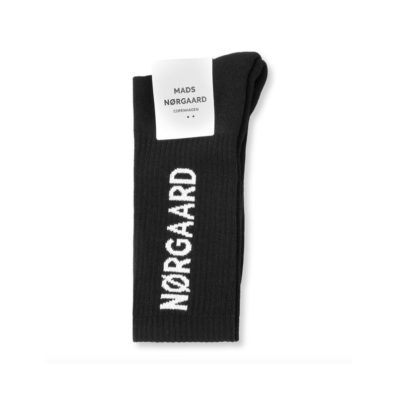 Mads Nørgaard Classic MN Tennis Sock Cotton Black