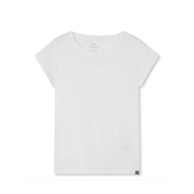 Mads Nørgaard Organic Jersey Teasy Tee FAV 101478 White