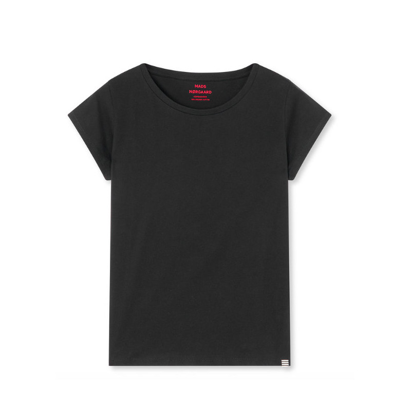Mads Nørgaard Organic Jersey Teasy Tee FAV 101478 Black