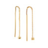 Pico Crystal Chain Earrings D01044 Goldplated