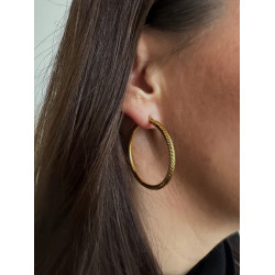 Pico Mia Large Hoops U01010 Goldplated