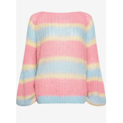 Noella Pacific Knit Sweater 12460002 Light Blue/Rose Mix
