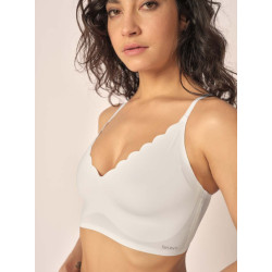 SKINY Crop Top Micro Remo. Pads 084272 White