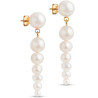 Enamel Carmen Earrings E346GM Gold-plated pearls