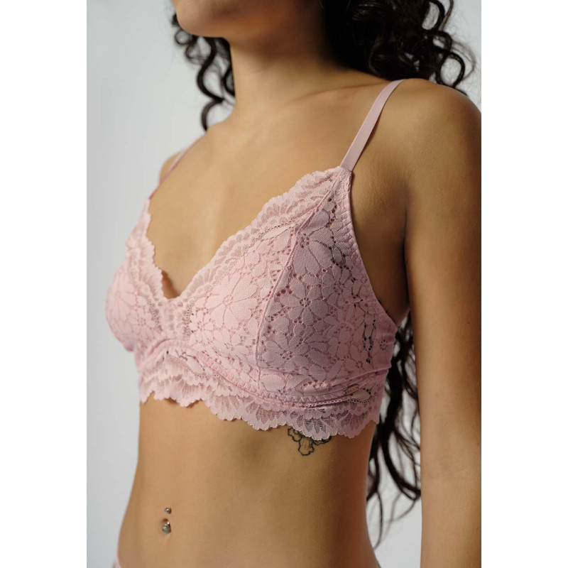 SKINY Triangle Padded Bra 081161 Rose Dust