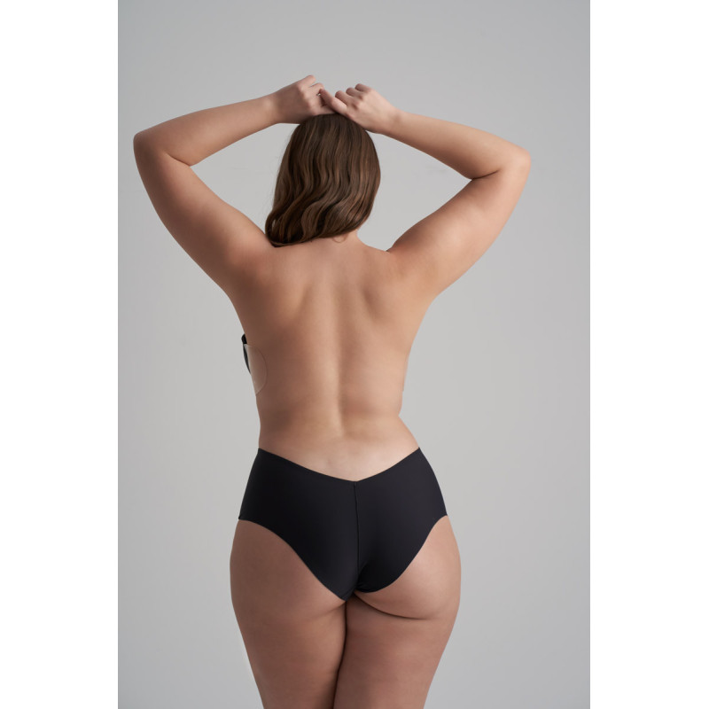 BYE BRA Low Back Mid Waist Brief Black