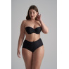 BYE BRA Low Back Mid Waist Brief Black