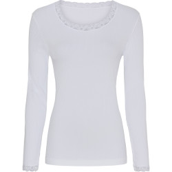 Tim & Simonsen Frida T-Shirt LS TS1ML630X Plus+ Bianco