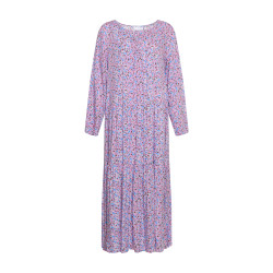 Noella Imogen Long Dress 12440002 Pink/Blue Flower
