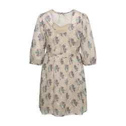 Noella Rhodes Loose Dress 12441009 Pale Green/Lavender Flower