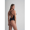 BYE BRA Low Back Sensual Bodysuit Black